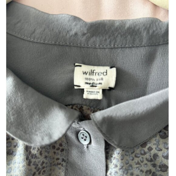 Wilfred Snake Pattern Silk Blouse Sz Medium - Picture 3 of 3